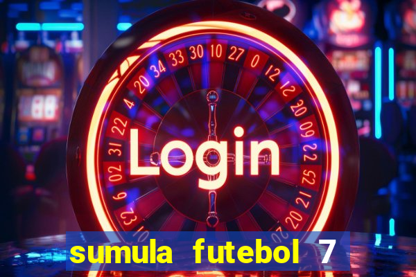 sumula futebol 7 society excel